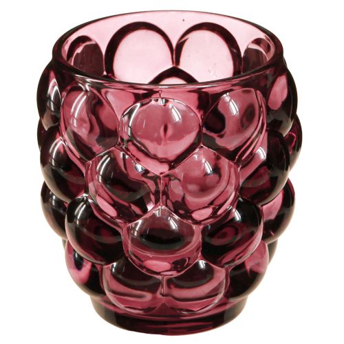 Itens Suporte para Tealight Decorativo em Vidro Lanterna Berry Ø9cm Alt.9,5cm 4 un