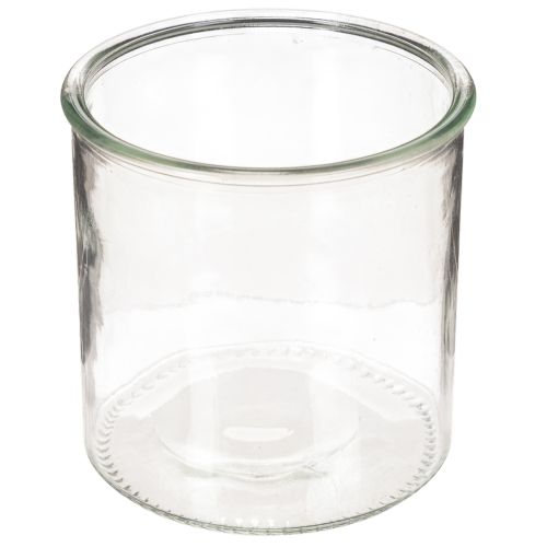 Porta-velas de vidro, redondo, transparente, versátil, 12 cm, 2 peças comprar | Floristik24.pt