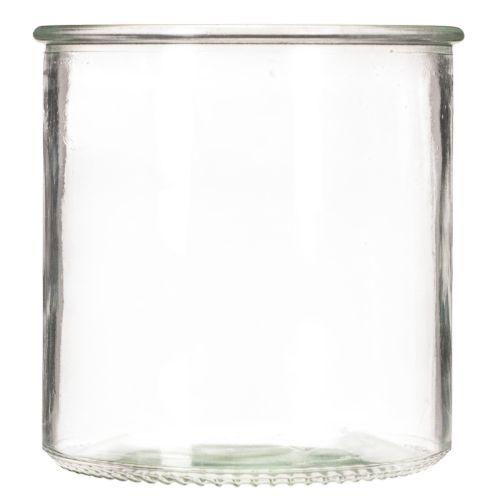 Porta-velas de vidro, redondo, transparente, versátil, 12 cm, 2 peças | Floristik24.pt