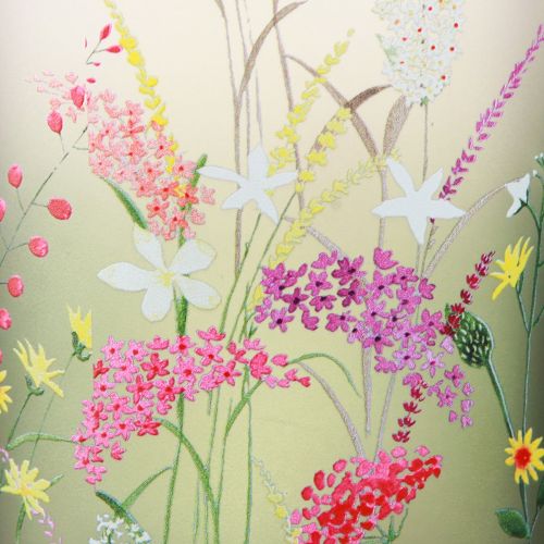Floristik24 Lanterna de vidro com flores coloridas verão Alt.12,5 cm 3 unidades