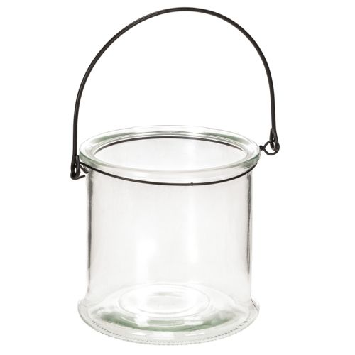 Lanterna de vidro suspensa Ø12cm A12,5cm (2 unidades) comprar | Floristik24.pt