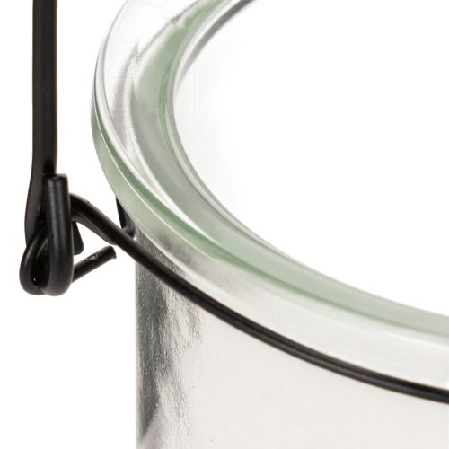 Lanterna de vidro suspensa Ø12cm A12,5cm (2 unidades) | Floristik24.pt