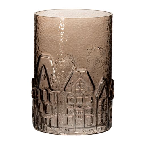 Casinhas de vidro para velas pequenas, ideais para decoração de mesa, 23 cm | Floristik24.pt