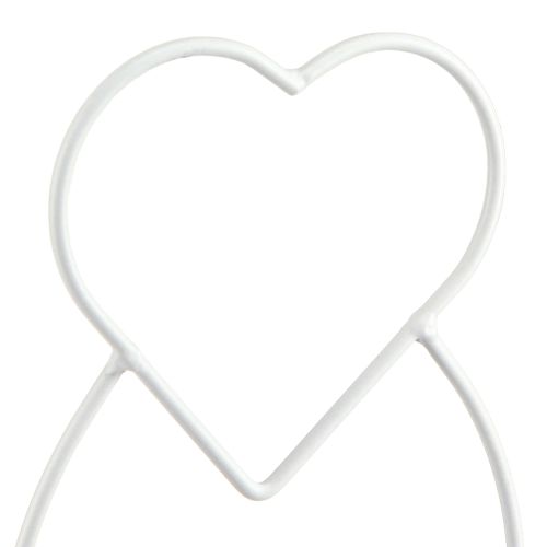 Itens Lanterna Coração Branco Suporte para Lanterna Vidro Ø12cm Alt.30cm 2pcs