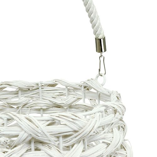 Floristik24 Cesta de lanterna Ø18cm Alt.43cm branco