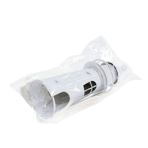 Floristik24 Farol Deco 15cm branco