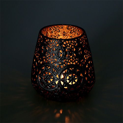 Floristik24 Lanterna prata Ø12cm Alt.13cm 1p