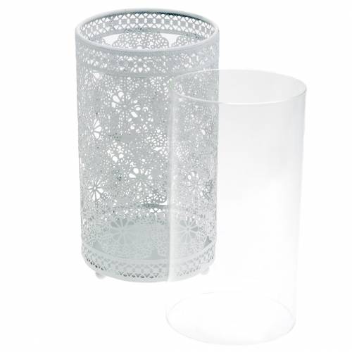 Floristik24 Lanterna branca Ø11cm Alt.20cm
