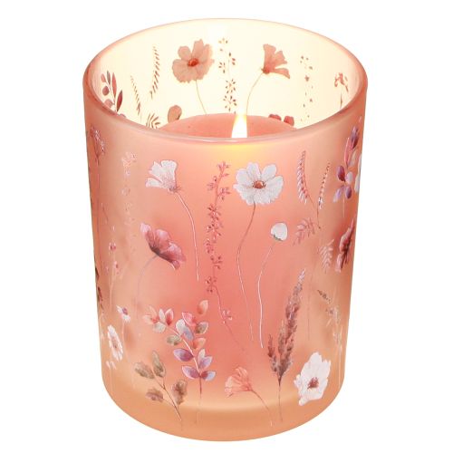 Itens Lanterna decorativa de vidro com motivo floral para dar um toque de estilo à sua casa, 12,5 cm, 2 peças