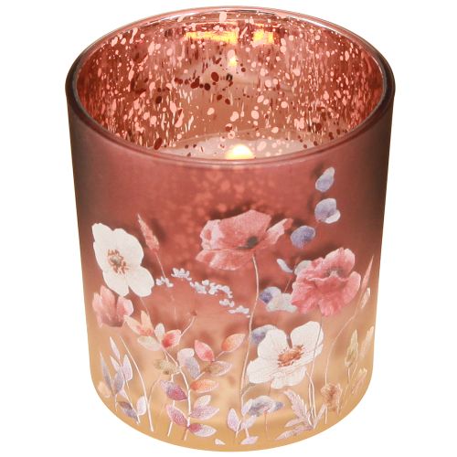 Itens Elegante castiçal com motivos florais para criar um ambiente aconchegante, 8cm, conjunto de 4 peças.