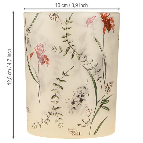 Itens Elegante castiçal com motivo floral para uma decoração harmoniosa do ambiente, 12,5 cm, 2 peças.