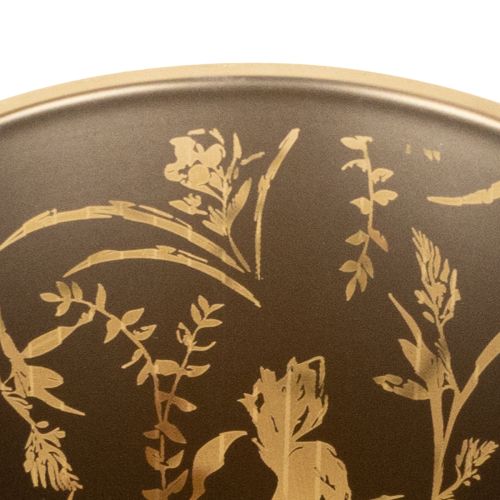 Itens Lanterna decorativa de vidro com motivo floral para dar um toque especial à sua casa, 8cm, conjunto de 4 peças.