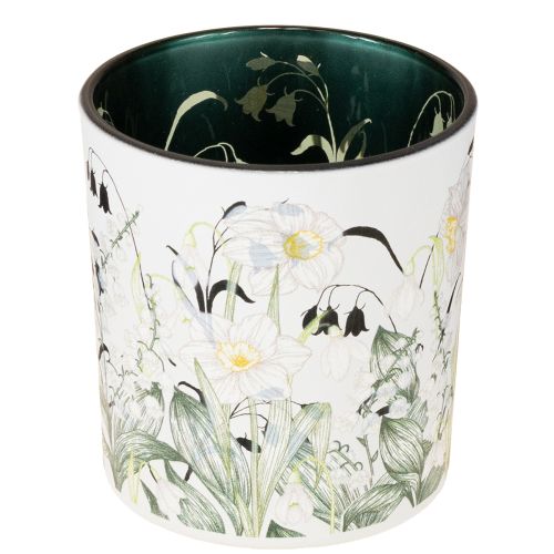 Lanterna decorativa de vidro com design de folha para um toque de estilo na sua casa, 8 cm, conjunto de 4 peças.