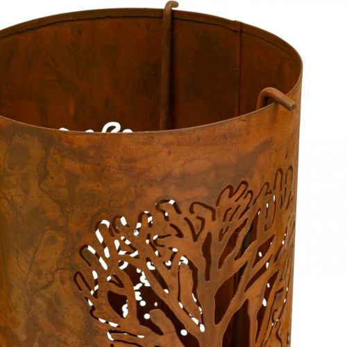Floristik24 Castiçal decoração com aparência de ferrugem veado 30/38.5/45cm conjunto de 3