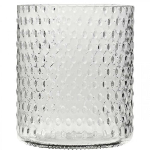 Itens Lanterna de vidro, vaso de flores, vaso de vidro redondo Ø11,5cm Alt.13,5cm