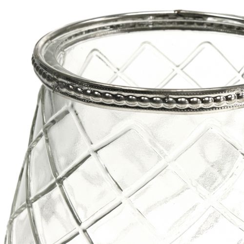 Floristik24 Lanterna com diamante antigo Ø13cm Alt.14cm