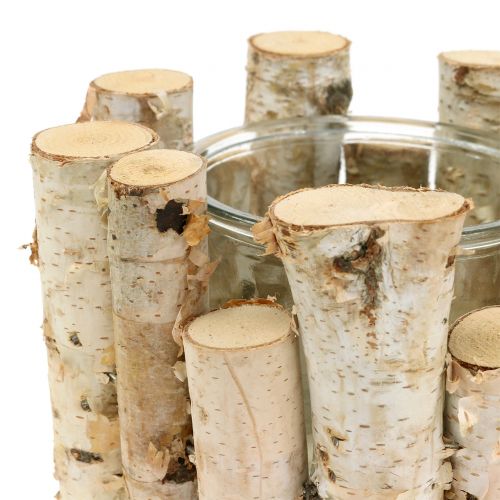 Floristik24 Lanterna de bétula Ø17cm H12cm