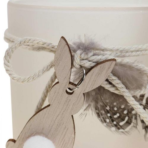 Lanterna porta velas vidro Páscoa Ø8cm A9cm 2uds