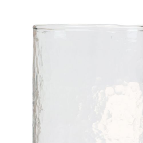 Floristik24 Lanterna de vidro com base, porta-velas de vidro redondo Ø8cm Alt.20cm