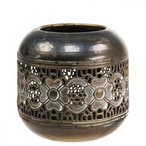 Itens Porta-velas de metal para lanterna flores vintage Ø12,5cm