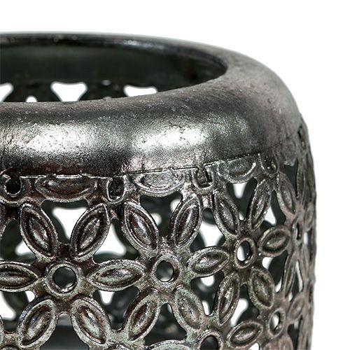 Floristik24 Lanterna prateada Ø11,5cm Alt.9,5cm 1pce