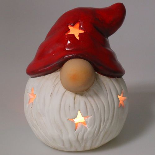 Floristik24 Lanterna de Papai Noel Ø15cm Alt.19cm