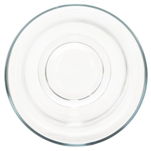 Itens Castiçal/vaso de vidro para decoração de interiores com elegância clássica, 25 cm