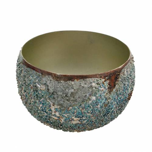 Floristik24 Lanterna de metal colorida Ø10cm A6,5cm