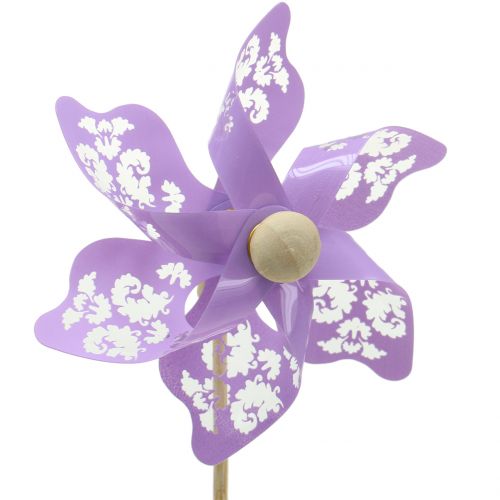 Floristik24 Moinho de vento mini roxo Ø9cm 12pcs