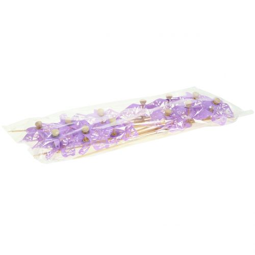 Floristik24 Moinho de vento mini roxo Ø9cm 12pcs