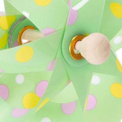 Itens Moinho de vento decorativo para jardim, ideal para canteiros de flores, 47 cm, conjunto com 3 peças.