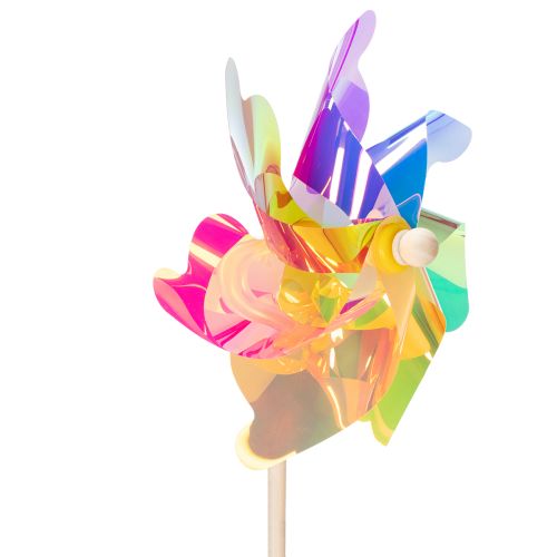 Itens Moinho de vento para varanda, peça decorativa colorida e atraente, ideal para jardim de verão, 75 cm