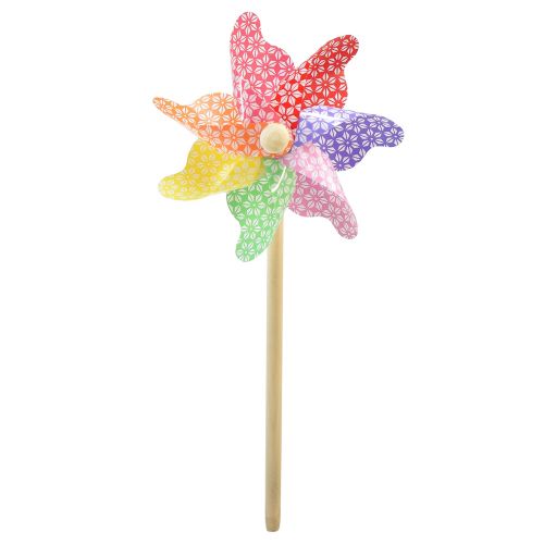 Itens Catavento decoração moinho pequeno no palito colorido Ø14cm 30cm