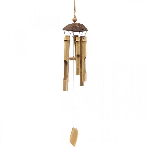 Itens Decoração de sino de vento bambu para pendurar varanda Ø10cm A28cm