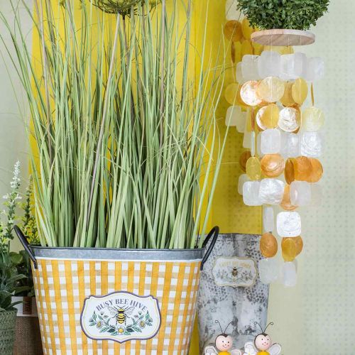 Floristik24 Sinos de vento com conchas de capiz, decoração natural, concha móvel C 85cm Ø13cm