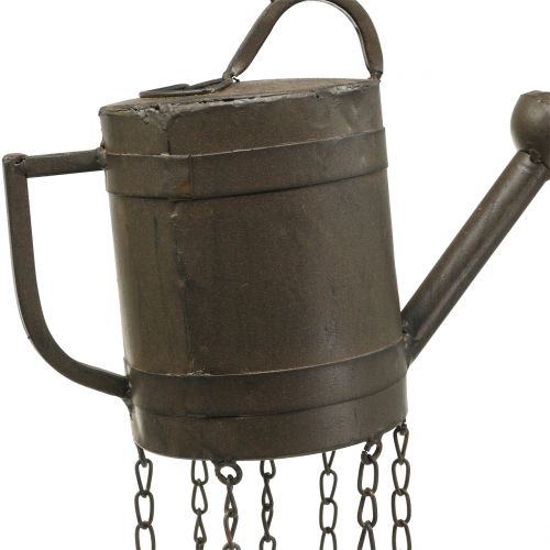 Floristik24 Regador de sinos de vento para pendurar marrom escuro 80 cm