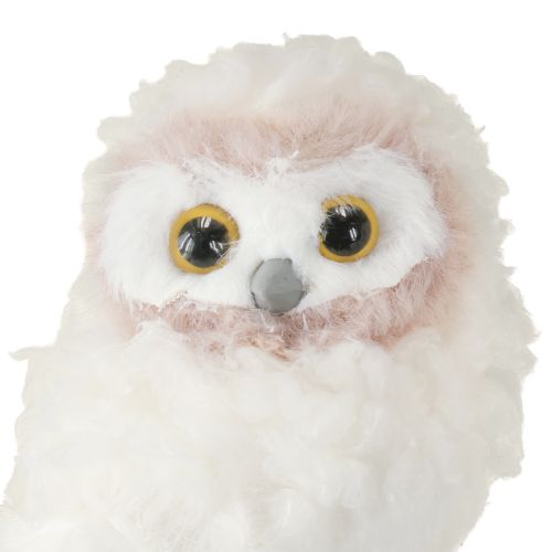 Itens Figuras de coruja decorativas para decoração de inverno para ficar em pé, brancas, 15 cm, 2 peças