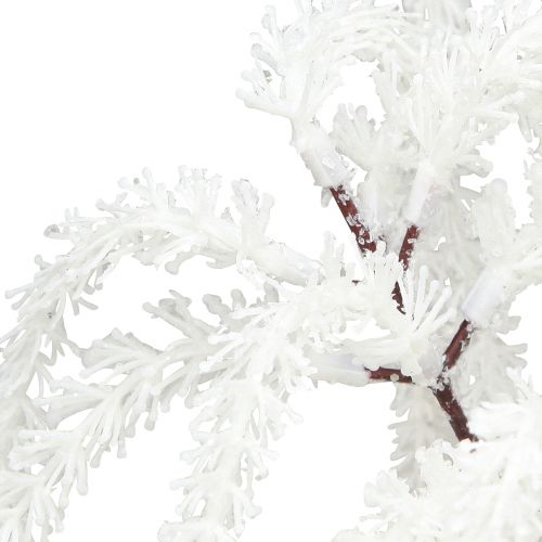Floristik24 Ramo decorativo de salgueiro chorão decoração de inverno glitter branco 82 cm 2 unidades