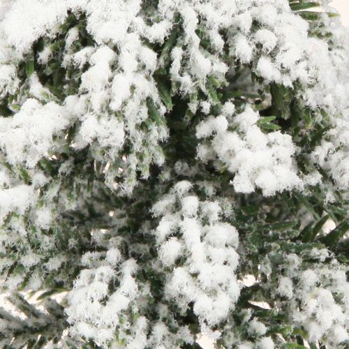 Floristik24 Decoração de inverno árvore de Natal em verde branco Ø7cm Alt.14cm 4 unidades
