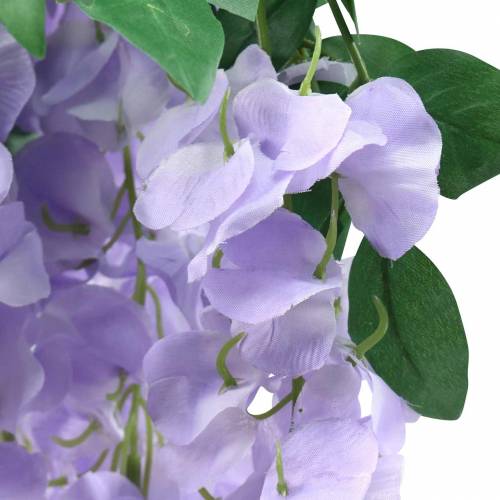 Floristik24 Garland glicínia lilás 175 cm 2 unidades