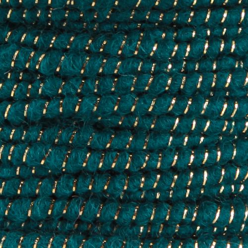 Itens Fio de lã com fio de feltro cordão de lã turquesa dourado Ø5mm 33m
