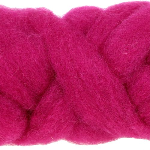 Floristik24 Fusível de lã 10m rosa