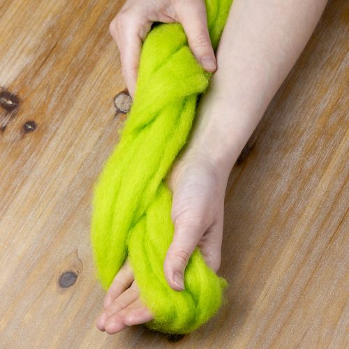 Lã para Decoração e Arranjos Sazonais 2m Verde | Floristik24.pt