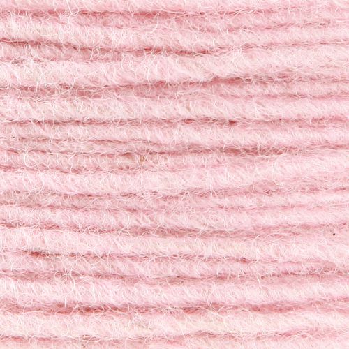 Itens Cordão de lã rosa 3mm 100m