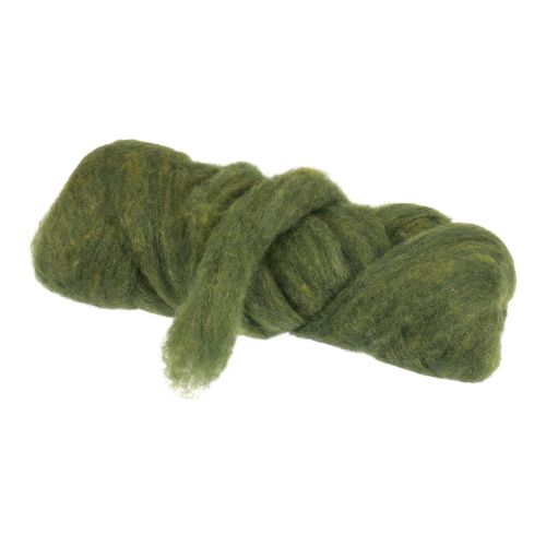 Floristik24 Cordão de lã cordão de feltro verde escuro Ø2cm 10m