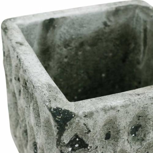 Floristik24 Vaso de plantas, vaso de cerâmica, decoração de mesa aparência antiga H8cm 4pcs
