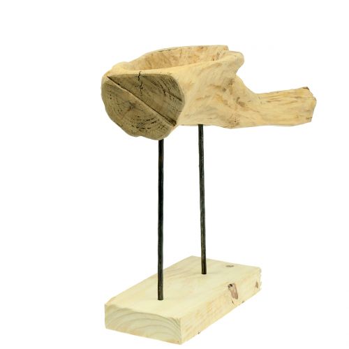 Itens Tigela de raiz no suporte natural Alt.38cm
