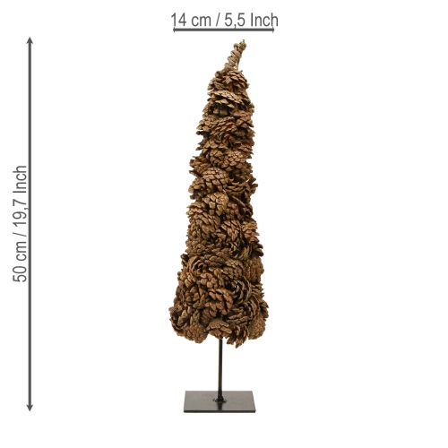 Itens Árvore de Natal em cone, decoração em cone natural 14×50cm