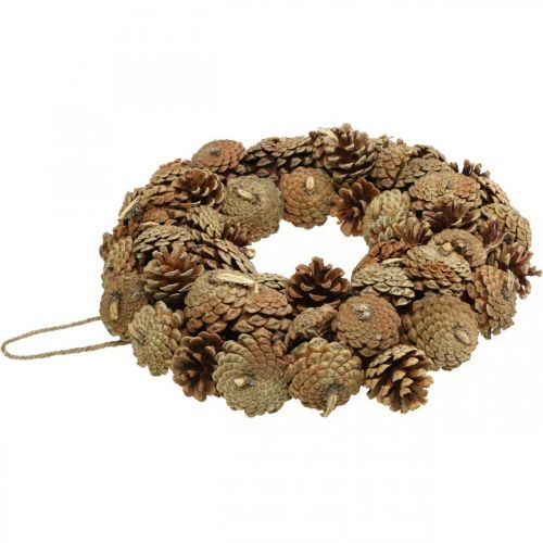 Itens Coroa de pinha para pendurar natureza Ø35cm