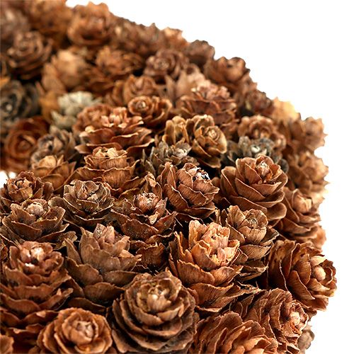 Itens Coroa de cones feita de cones de amieiro Ø27cm natural